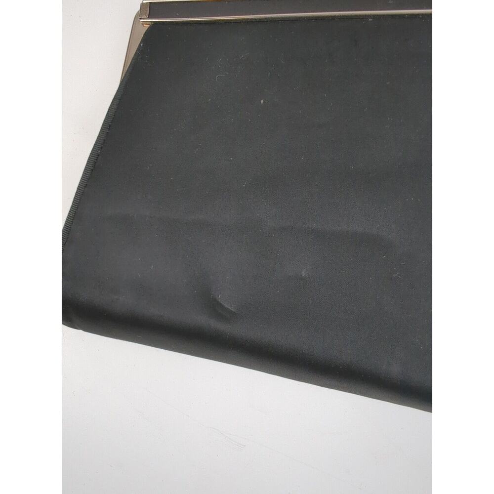 Elegant Black Clutch with Silver Accents - Picture 4 of 10